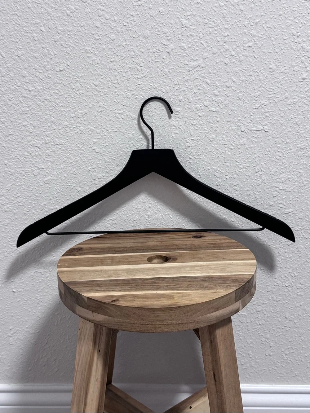 Set of 10 Made by Design Black Wood & Metal Suit Hangers Target Minimalist